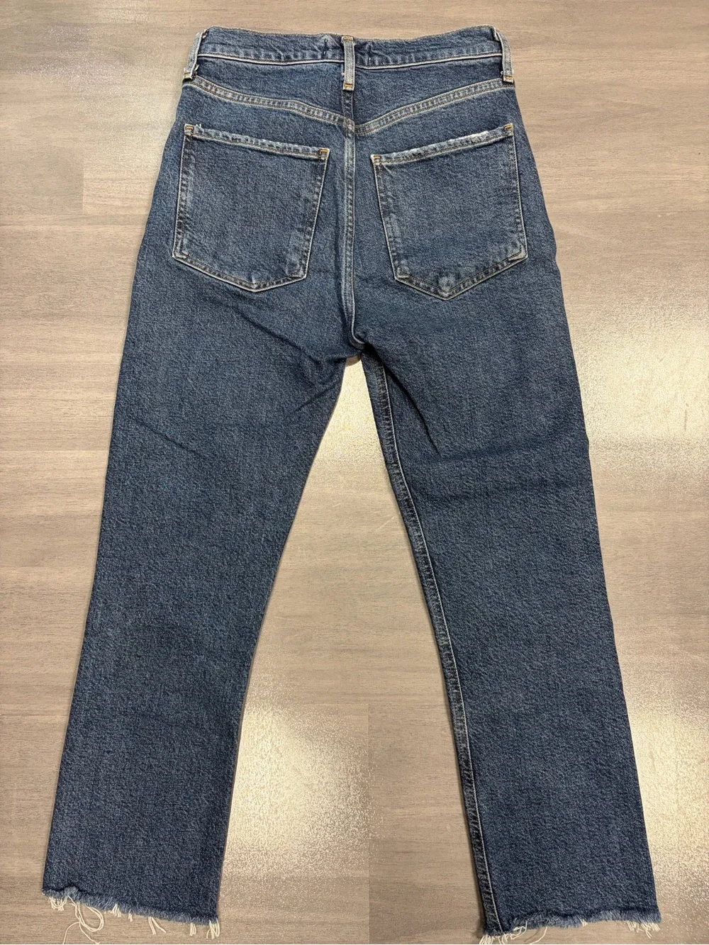 AGOLDE Riley High-Rise Straight Leg Crop Jeans